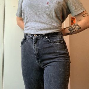 (Zara Woman) High Waisted Cropped Black Jeans